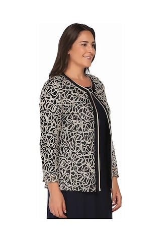 Ladies First Ladıes Fırst Büyük Beden 2931 Lacivert Ceket+Bady Ikili Takım