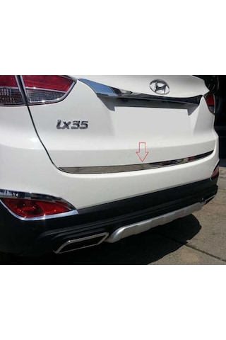 Hyundai İx35 Formlu Krom Bagaj Alt Çıta 2010 - 2015 Paslanmaz   Çel