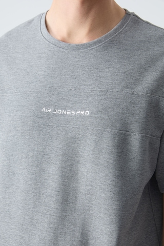 Tommy Life Gri Melanj Pamuklu Kalın Yumuşak Dokulu Oversize Fit Basic Erkek Şort Takım - 85257 GRİ MELANJ