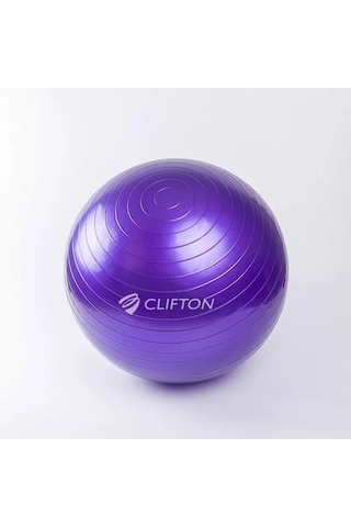 Clifton Pilates Topu Büyük Boy 65 CM Mor + Pompa