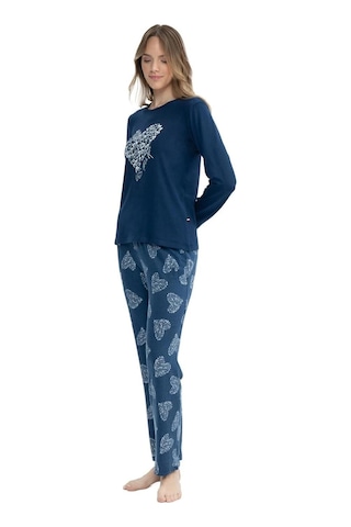 U.S. Polo Assn. U.s. Polo Assn. Kadın Lacivert Yuvarlak Yaka Pijama Takımı