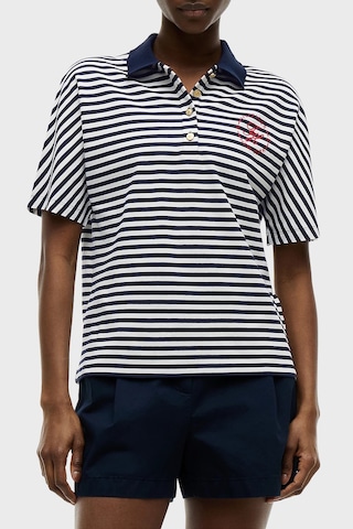 Tommy Hilfiger Logolu %100 Pamuk Regular Fit Polo Yaka T Shirt Kadın Polo Yaka T Shirt Ww0ww50034 0ba Açık Mavi Açik Mavi