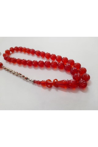 Soma Tesbih Ateş Kehribar Kalem İşçilik Tesbih 9 x 9 CM