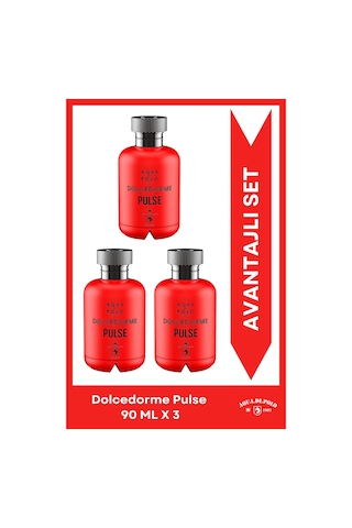 Dolcedorme Pulse 90ml 3'lü Odunsu, Baharatlı Parfüm Seti Stcc021146 Odunsu