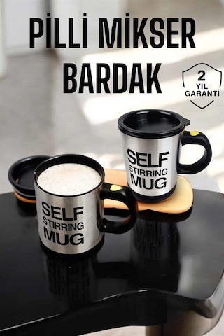 Northcity Self Stirring Mikser Kupa - İçecekleri Otomatik Karıştıran Bardak