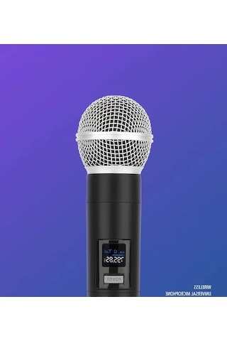 Kablosuz Mikrofon Sistemi 600 Hz - 800 Khz, Amfi Hoparlör İle Kullanım