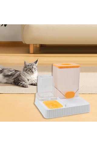 Suntek Otomatik Kedi Tiryakisi Besleyici Pet Kasesiz-portakal