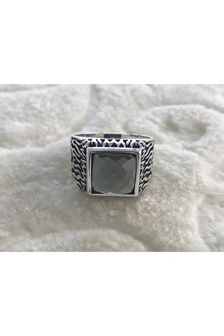 Sultanit Taşlı 925 Ayar Erkek Gümüş Yüzük
