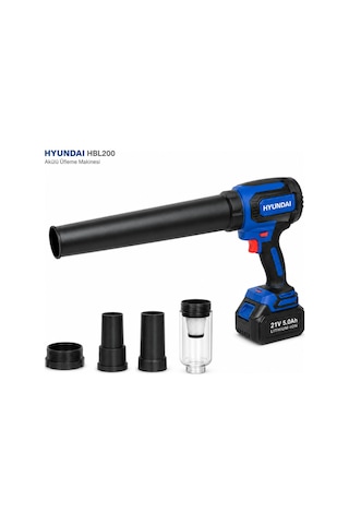 Hyundai Hbl200 21v Akülü Üfleme Makinesi 5.0ah Bataryalı Kompakt Blower