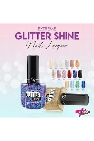 Glitter Shine Nail Lacquer No: 202 - Işıltılı Ve Simli Parlak Oje