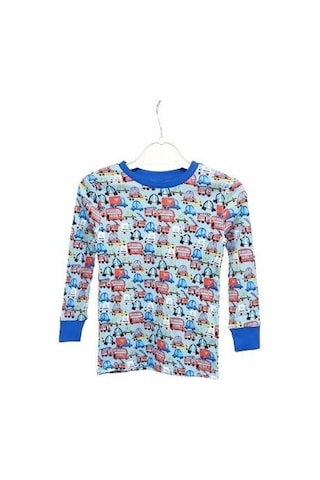 Sea Bubbles Arabalı Çocuk Pijama Takımı Mavı