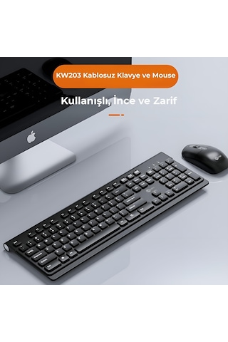 Lecoo KW203 Kablosuz Klavye ve Mouse Set
