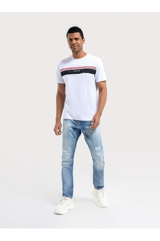 Loft Kısa Kol Erkek T-shirt Lf2036416 Whıte
