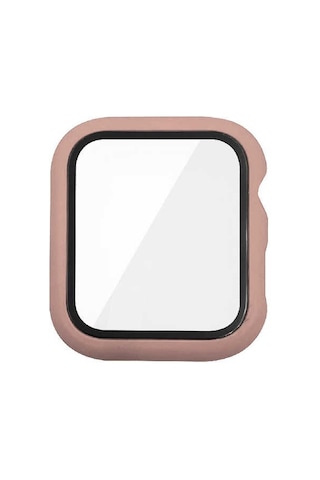 Ekılıf - Apple Uyumlu Watch 44mm - Kasa Ve Ekran Koruyucu Watch Gard 07 Sert Pc Koruyucu - Lacivert