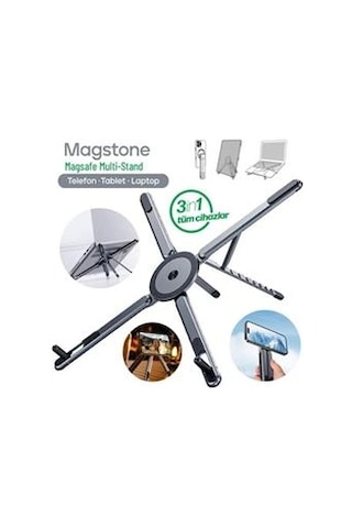 Feny Fn-ms10 Magstone 360 Dönebi Len Ayarlanabi Li R Kademeli 3i N1 Magsafe Laptop Stand Kdo