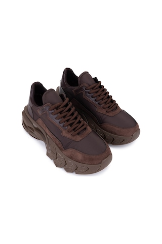 Tamer Tanca Kadın Suni Deri Kahve Sneakers & Spor Ayakkabı 1009 2190 Bn Ayk Sk25-26 Kakao Suet Kahverengi
