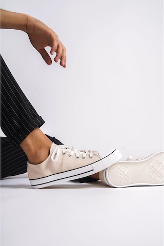 Mubiano Mbcvs200bj Düz Taban Bağcıklı Erkek Bej Bez Spor Ayakkabı & Sneaker Bej