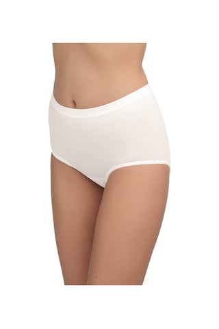 Blackspade 1307 Kadın Pamuklu Yüksek Bel Slip Külot - Krem