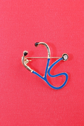 Yaşamın Ritmini Kalbinizde Taşıyın Stetoskop Broş Taşlı Doktor Stetoskoplu Erkek Kadın Yaka İğnesi. Çok Renkli