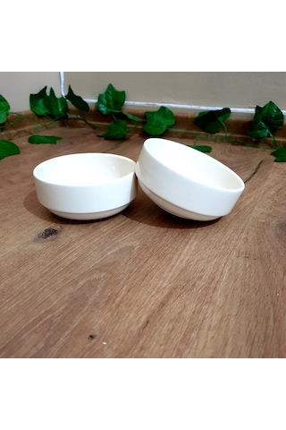 Seramik Kase Krem Rengi Çok Amaçlı Kap Çap 12 Cm Hacim 236 Ml