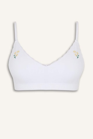 Defacto Kadın Çiçekli 2li Takım Sütyen Külot -fall İn Love E6599ax25smer98 Ekru