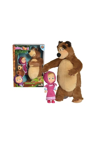 Masha And The Bear Masha Doll 12cm And Bear 25cm