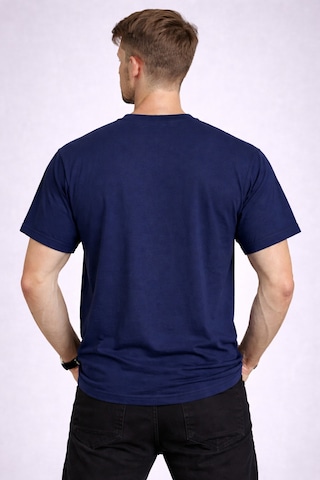 Herkesemoda Start New Detaylı Basic Erkek T-shirt Lacivert