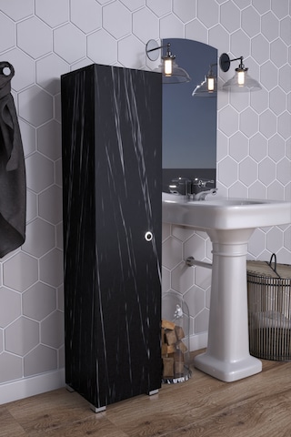 Saltık Çok Amaçlı Banyo Mutfak Antre Balkon Dolabı Kiler Siyah