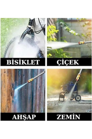 Şarjlı Oto Yıkama, Bahçe Sulama Tabancası Makinesi Basınçlı