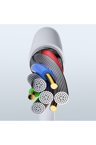 Şarj Ve Data Kablosu Çoklu Çıkış 3 In 1 Primary 3a 1.2 Metre Lightning, Type-c, Micro Usb