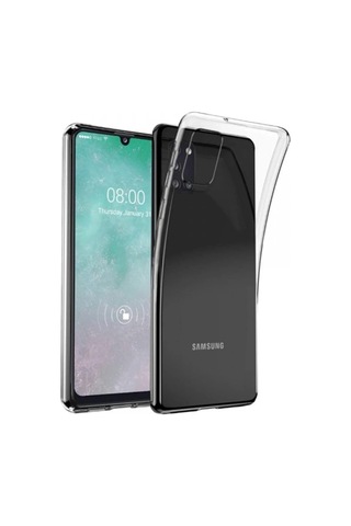 Mey İthalat Samsung Galaxy Uyumlu A31 Kılıf Lüx Şeffaf Silikon