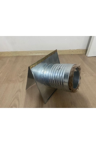 Isı Yalıtımlı Yanmaz Karavan Çadır Soba Baca Adaptörü 10 Cm Lik Borular İçin Çok Renkli