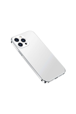 Apple Uyumlu iPhone 12 Pro Kılıf Zore Bobo Kapak Gümüş
