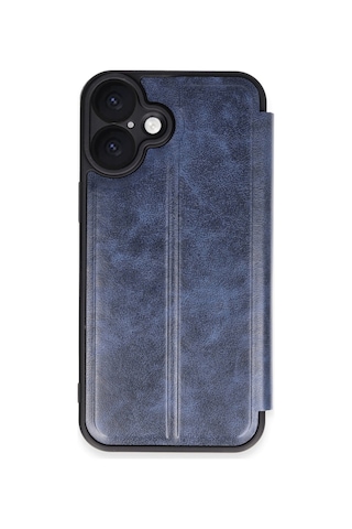 Apple iPhone Uyumlu- 16 Plus Kılıf Flip Cover - Lacivert