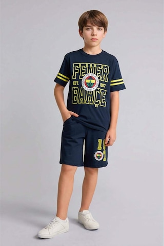 Defacto Fenerbahçe %100 Pamuk Oversıze Şort Erkek Çocuk H8000a826hsın42 İndigo-ın42
