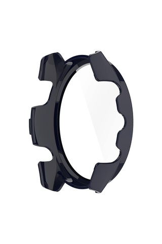 Garmin Forerunner 265 Akıllı Saat Pc Saat Kılıfı Ve Temperli Cam Ekran Koruyucu - Koyu Mavi - Wellngs