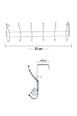 Kapı Arkası Askısı / 51 Cm / 1 Adet Metal