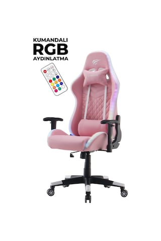 Havit Gamenote Gc927 Profesyonel Gaming Rgb Oyuncu Koltuğu Pembe