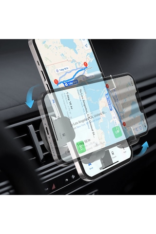 Lenyes Cr196 360 Dönebilen Havalandırma Tasarım Araç Telefon Tutucu Siyah