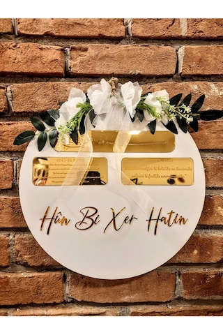 Kapı Süsü Pleksi Hun Bi Xer Hatin Altın