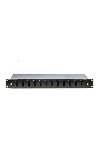 12 Port 1u 19" Fiber Optik Patch Panel