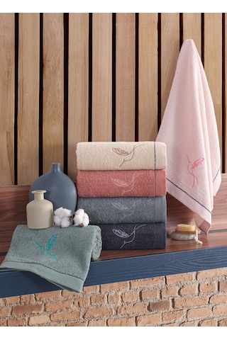 Newhome Anka Kuş 6 Lı 50x90 %100 Pamuk El Ve Yüz Havlusu 6 Renk