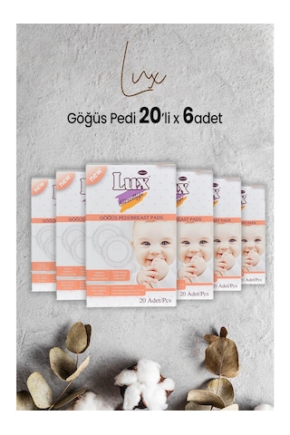 Lux Göğüs Pedi 20 Li X 6 Paket