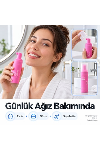 Yues Karpuz Aromalı Köpük Ağız Gargarası Alkolsüz 55 Ml