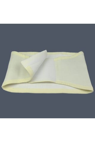 Saf Yün Ortopedik Bel Destekli Cırtlı Korse %100 Angora Haki Yeşil-130