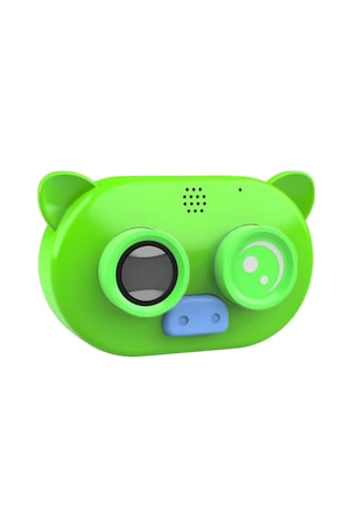 Vkemall Yeşil Çocuklar İçin Dijital Kamera - 1080p Hd, 2 İnç Ips Ekran, 500w Piksel, 800mah Pil, 3m Su Geçirmez, 16gb Hafıza Kartı Dahil