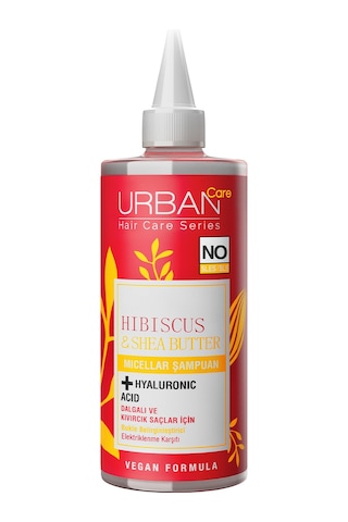 Urban Care Hibiscus &Shea Butter Kıvırcık ve Dalgalı Saçlara Özel Miselar Şampuan-Sülfatsız 340 ML