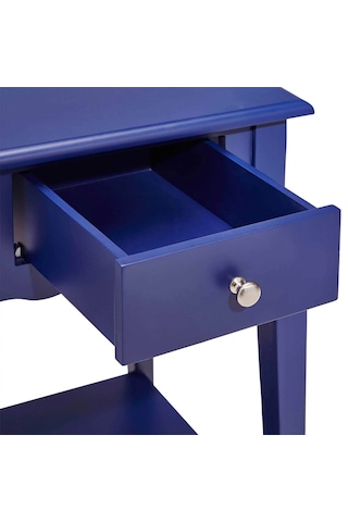 Wooding Masif Lacivert Lake Bonamy Komodin - Yan Sehpa