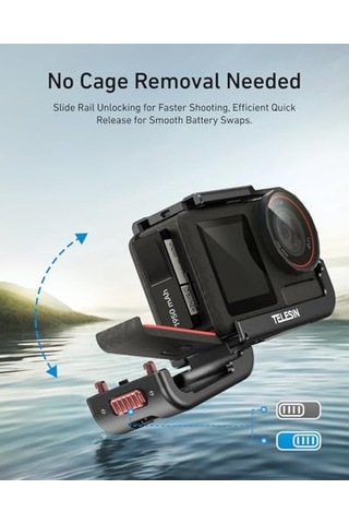 Osmo Action 5 Metal Kafes, Ultra-light Cage For Action 5 /4/3 Series