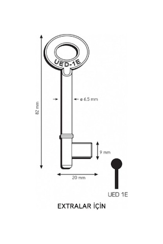 Maymuncuk Oda Kapısı Anahtarı Her Kilidi Açar - 2 Adet (11-13 Mm)